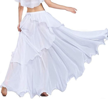ROYAL SMEELA Falda Danza del Vientre Sexy Faldas Larga Danza del Vientre para Mujer Gasa Vestidos Danza Vientre Faldas Danza Vientre Traje de Danza del Vientre Practicar Ropa Falda de Danza Oriental